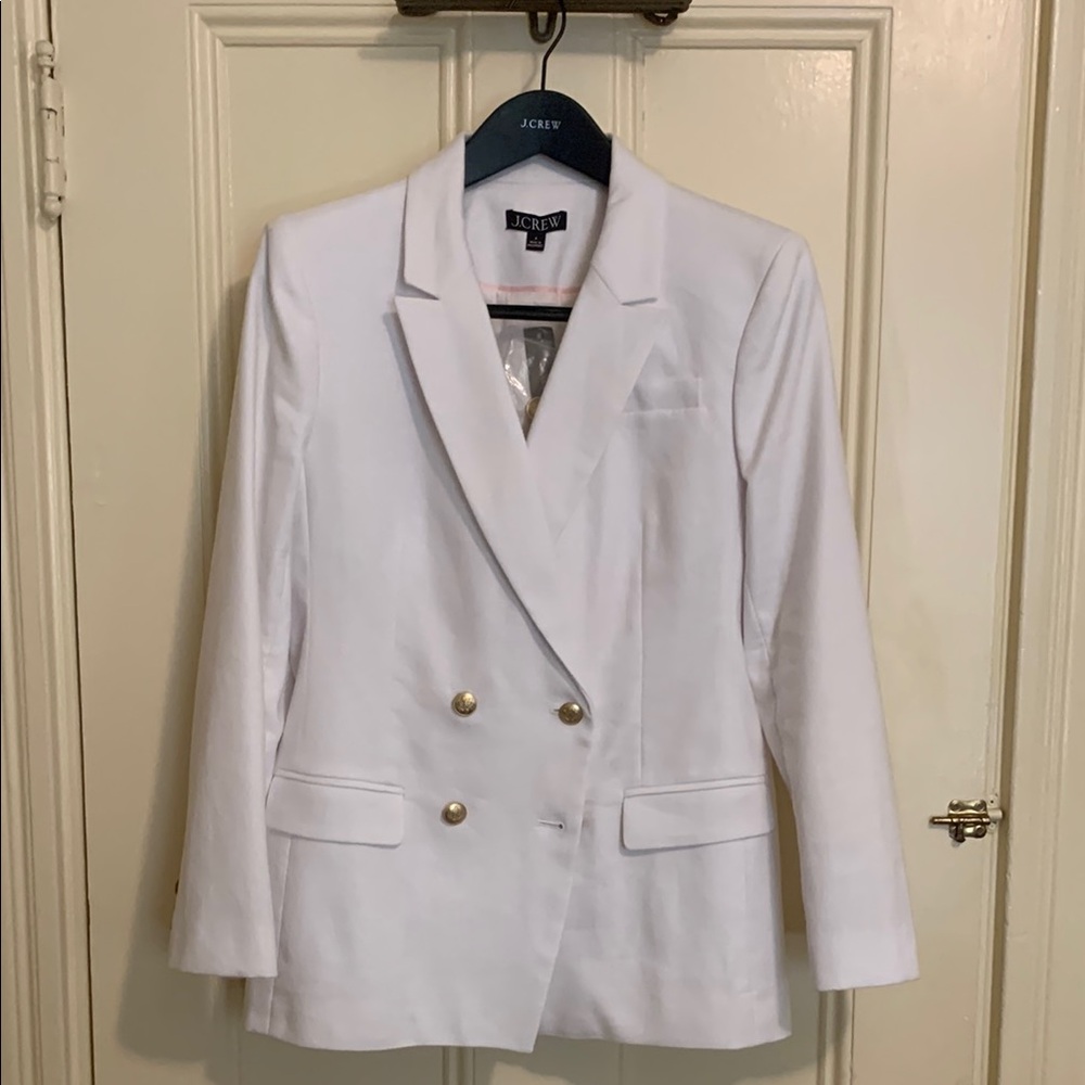 J. Crew Women's White Blazer